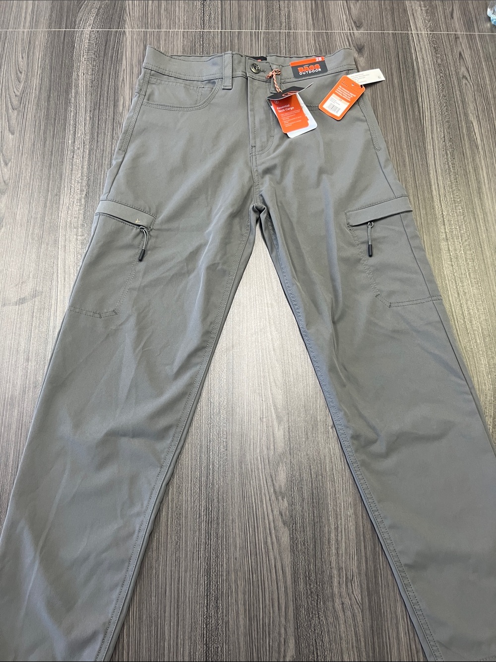 Bass Outdoor Essential Tech Cargo Pants - Size 28 (Castor Gray)